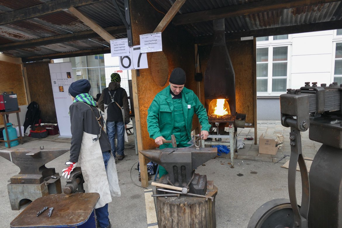 Brennende Schmiedeweihnacht